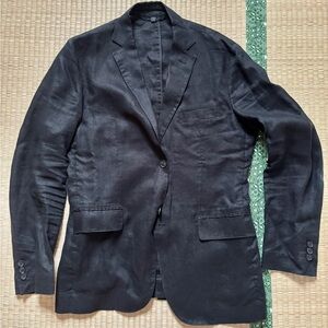 muji linen blazer